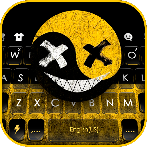 Evil Smile Emoji Keyboard Back logo
