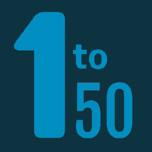 One to 50 logo
