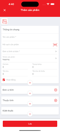 tiktakPOS Screen 2