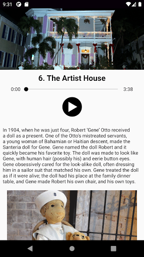 Android application Ghosts of Key West - Tour screenshort