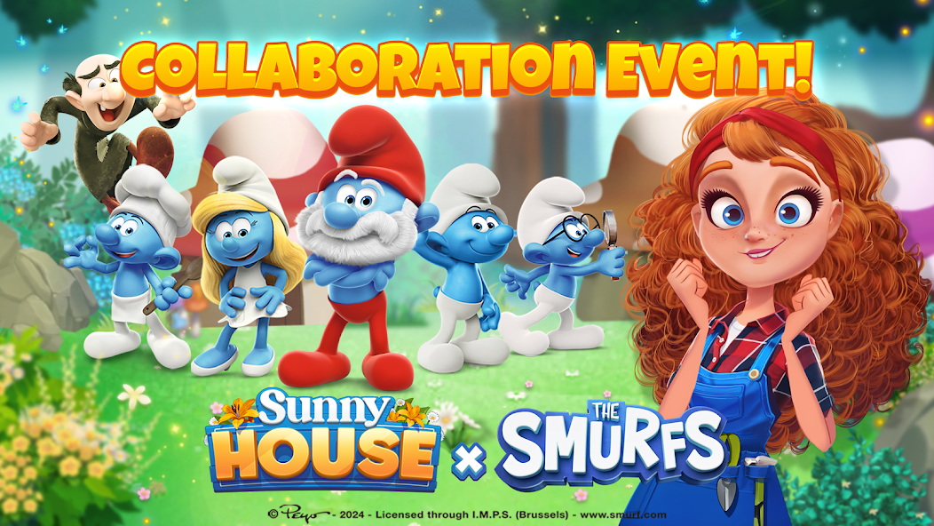 Merge Manor x The Smurf Collab 1.3.06 APK + Mod (Unlimited money / Mod Menu / Mod speed) for Android