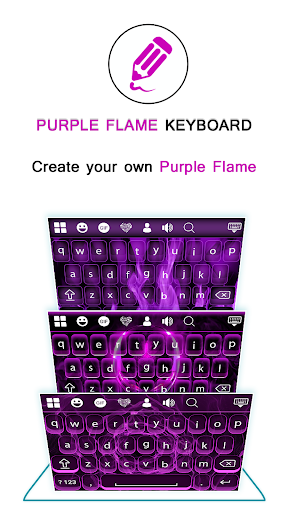 Purple Flame Keyboard Screen 2