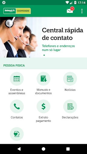 Android application Medico Cooperado-UnimedLitoral screenshort