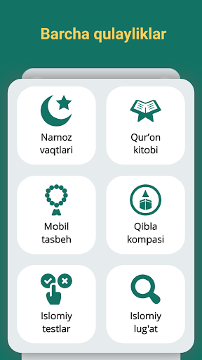 Android application Namoz Vaqtlari screenshort
