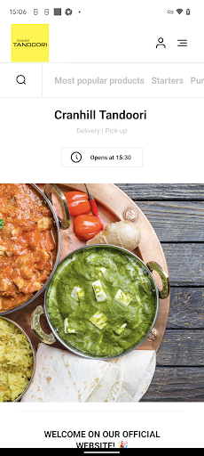 Android application Cranhill Tandoori Glasgow screenshort