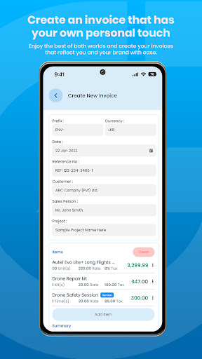Gallery INVOICE Screen 3