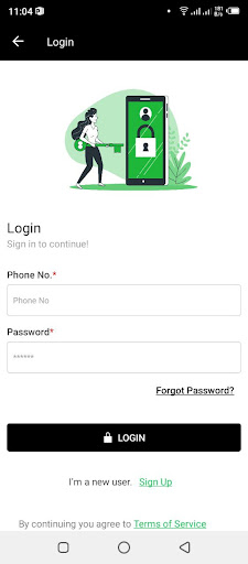Android application JEED Express Rider screenshort