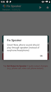 Fix Speaker - Disable Earphone