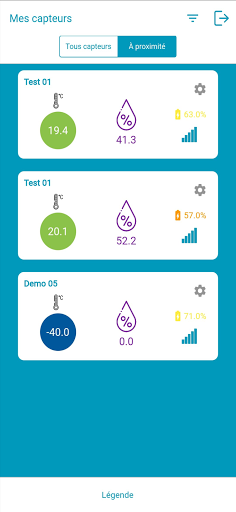 Android application Humispot Demo screenshort