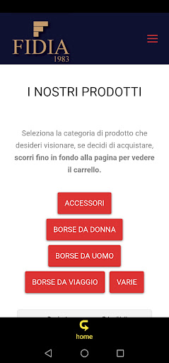 FIDIAshop Screen 2