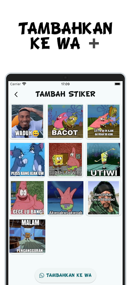 #1. Tebak Stiker (Android) Podle: mziyadam