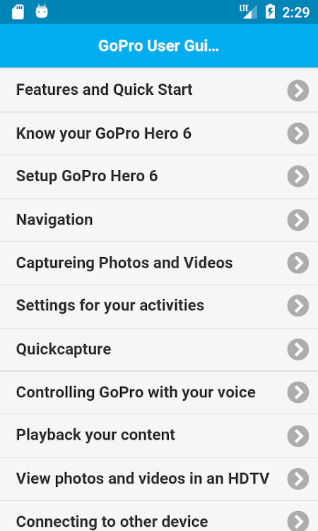 User Guide for GoPro Hero - 1.3 - (Android)