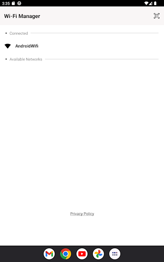 Wi-Fi Settings Screen 3