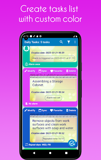 Daily Tasks Screen 2
