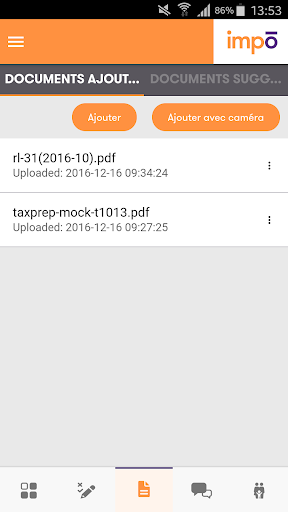 IMPO-TAXO Screen 2