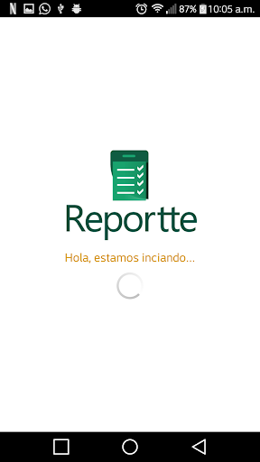 Android application Reportte Promotores screenshort