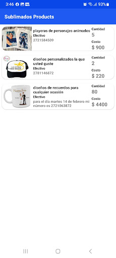 Android application SUBLIMACIÓN CHRISTOPHER DAMIÁN screenshort