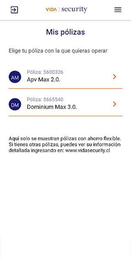 Android application OnClick Ahorro screenshort
