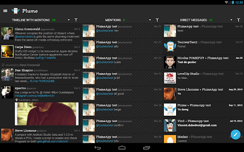 Plume for Twitter Captura de pantalla