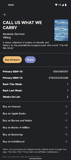 BestSellers - Books Screen 3