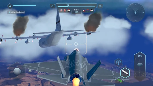 스카이 워리어스: 비행기 전투 게임