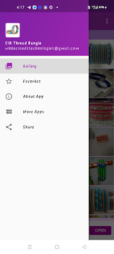 Android application Silk Thread Bangle Gallery screenshort