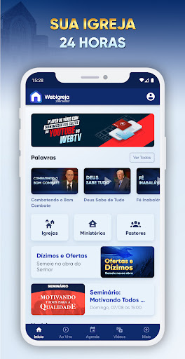 Android application Web Igreja Zasmedia screenshort
