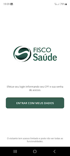 Android application Fisco Saúde screenshort