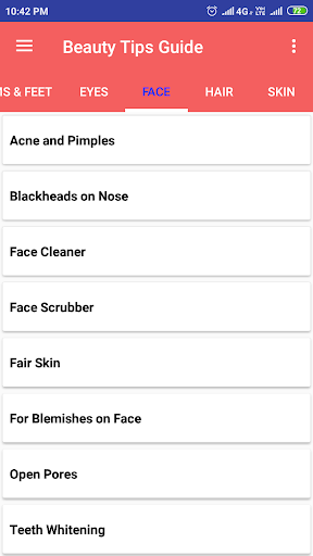 Android application Beauty Tips Guide screenshort