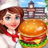 High School Café Girl: Burger Serving Cooking Game icon