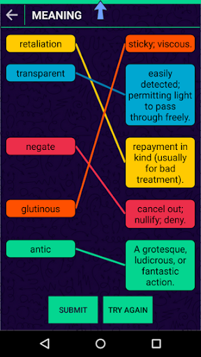 Match Vocab - GRE GMAT CAT MBA
