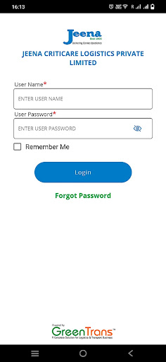Android application Jeena CRM screenshort