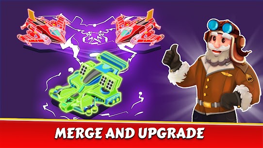 Merge Planes Neon Game Idle MOD APK (Unlimited Money) Download 8