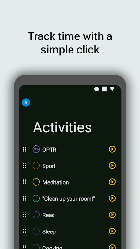 Android application OPTR - Time tracker & Project screenshort