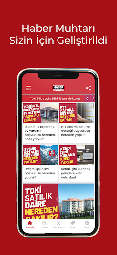 Android application Haber Muhtarı screenshort
