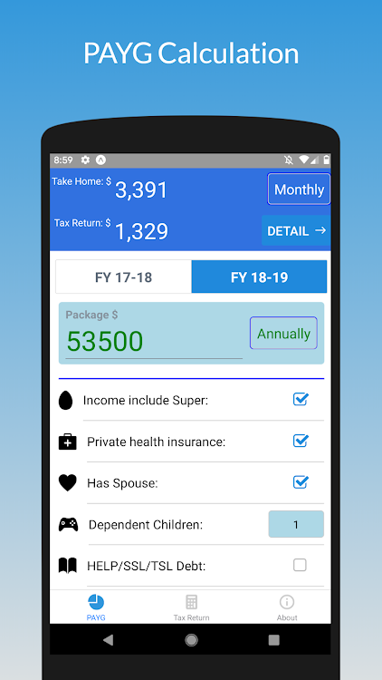 Tax Calculator 2022 ATO Rate - 3.0.0 - (Android)