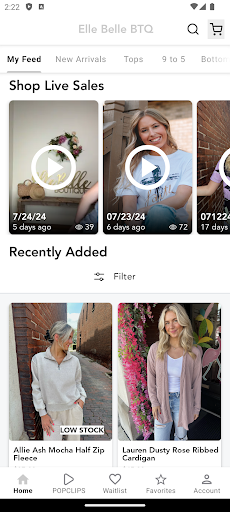 Android application Elle Belle BTQ screenshort