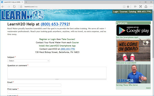LearnH2O! Screen 2