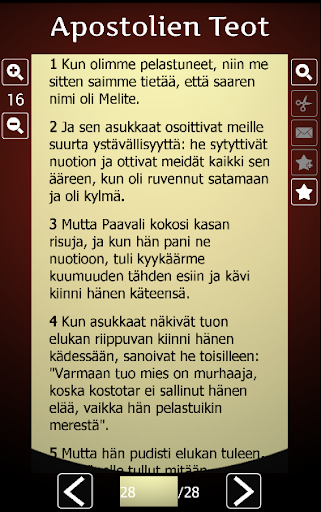 Read Finnish Bible offline Screen 3