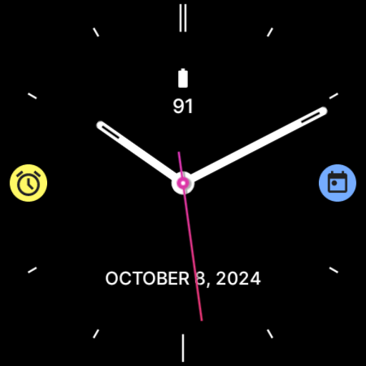 Beauty Analog Watch Face Logo