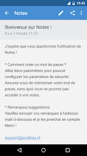 Notes Capture d'écran