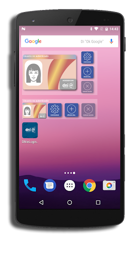 Android application Acceso Administración con DNIe screenshort