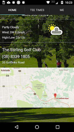 The Stirling Golf Tee Times Screen 2