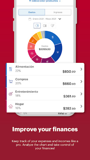 Screenshot of Banca Móvil BAC
