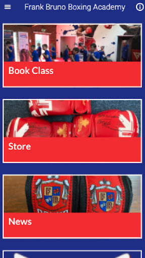 Android application Frank Bruno Boxing Academy screenshort