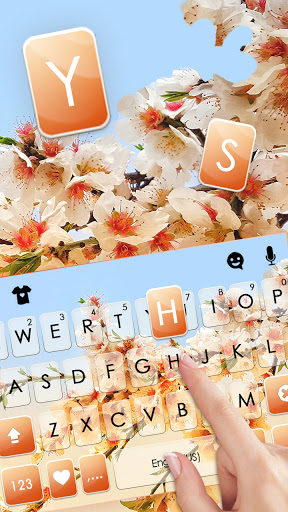 Blossomy Flower Keyboard Backg Screen 2