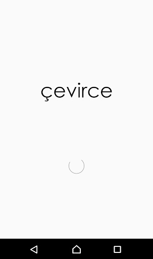 Android application Çevirce screenshort
