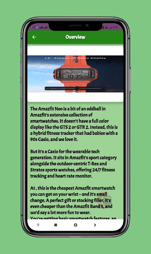 amazfit neo Guide Screen 3