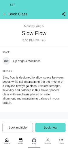 Up Yoga & Wellness Screen 3