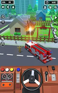 لعبة 911 سيارة إسعاف إطفاء